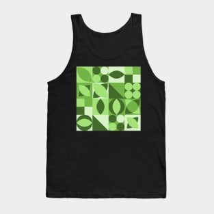 Eco Pattern Green Tank Top